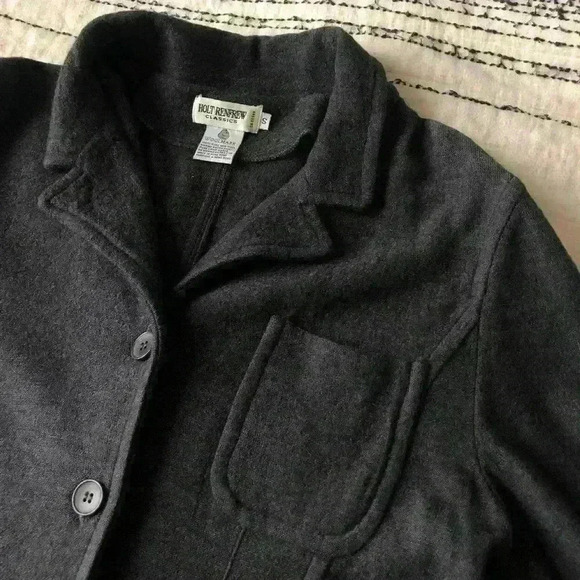 Vintage Holt Renfrew Classics Women’s Wool Grey Long Cardigan Preppy Prep Small - Picture 4 of 10